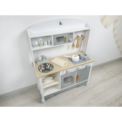 Bucatarie copii din lemn cu accesorii